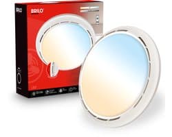 BRILONER Dison - Plafondventilator met lamp - LED plafondlamp met ventilator - dimbaar - CCT - ventilator lamp met afstandsbediening - 6 snelheden - Ø44cm - wit