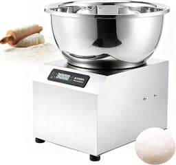 Elektrische Deegmenger - Spiraal Mixer - Brood Bakken - Krachtige Motor - 3kg Kom - Zilver — thumbnail 1