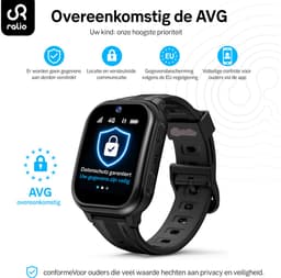 Ralio R5 Plus gps horloge kind 4G met HD Camera - Smartwatch kinderen met simkaart - 1.83 Inch HD Curved Display - 800mAh - GPS Tracker - Videobellen - SOS Noodoproep - Voor Jongens en Meisjes - Roze/Zwart/Blauw — thumbnail 3