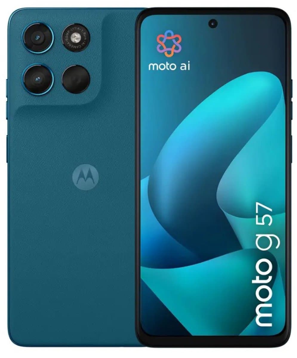 Motorola Moto G57 - Smartfoon - 5G - 8GB RAM - 256GB Opslag - Corsair Groen — afbeelding 1