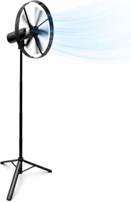 Caliber Draadloze ventilator met Standaard - Kantelbaar en Draaibaar - Fluistertil en krachtig - 2 Standen - Inclusief LED Lamp - 15.000 mAh Accu meegeleverd (CPS-FAN-P) — thumbnail 1