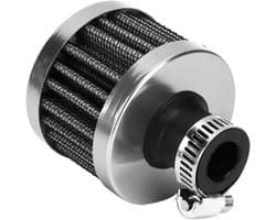 25mm/1in Universele Mini Luchtinlaat Filter Vent Carterontluchting Auto Accessoire(zilver)