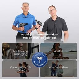 LNMsolutions® Massage Gun - Massage Apparaat - Massage Pistool - Zwart - 15cm x 12cm x 4cm — thumbnail 3