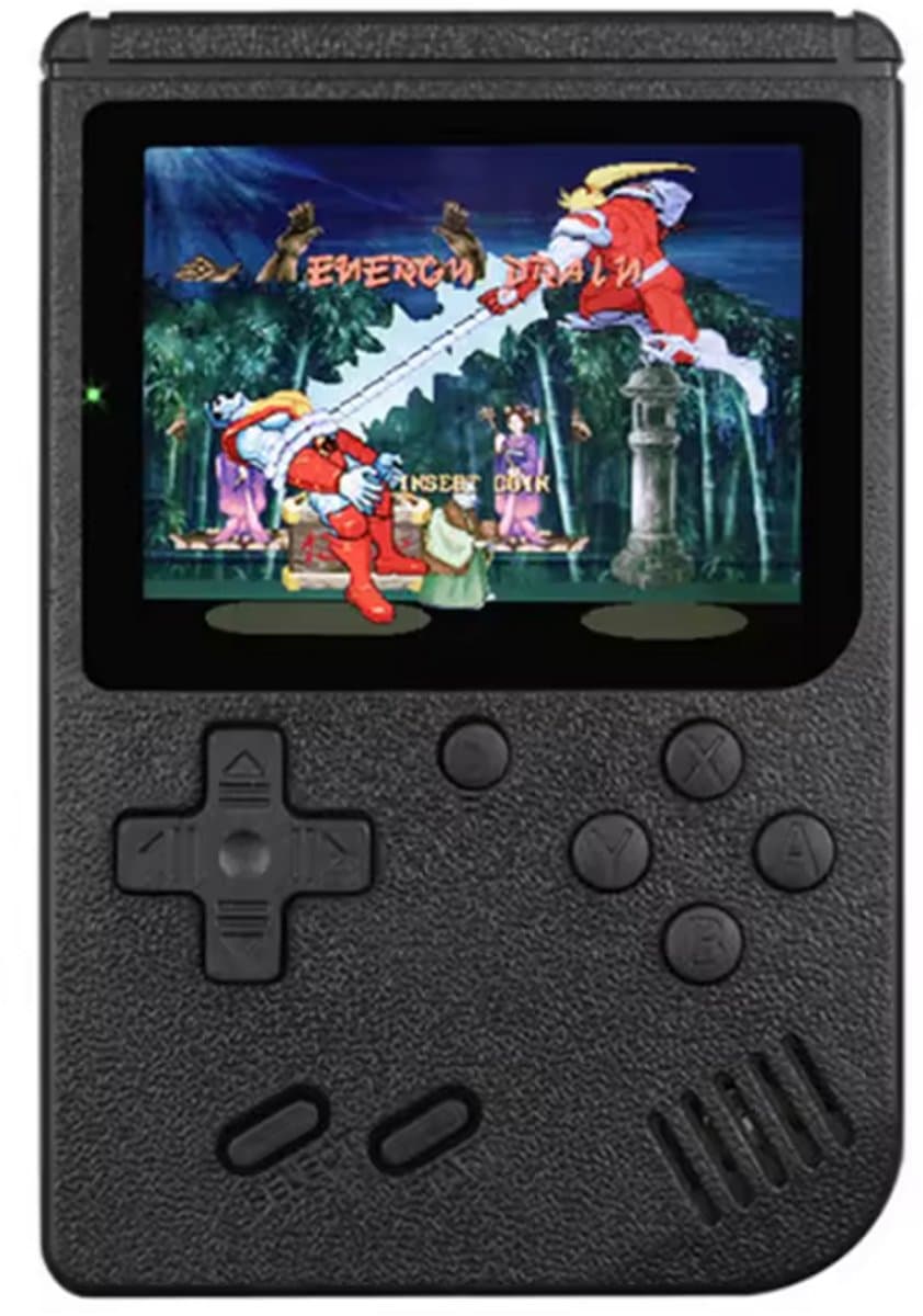 Draagbare Retro Spelcomputer – 400 Ingebouwde Games – Handheld Game Console – Zwart — afbeelding 1
