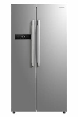 Heinner HSBS-M548NFINVXE++ American Side-by-Side Koelkast – 548 L – Total No Frost – Inverter Compressor – Energieklasse E – Touchbediening – Super Cooling – Super Freeze – Holiday-functie – Open-deur Alarm – RVS – 5 Jaar Garantie — thumbnail 1