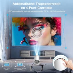 LNMsolutions® Mini Beamer - Beamer - Projector - Wit - 11cm x 11cm x 17cm — thumbnail 4