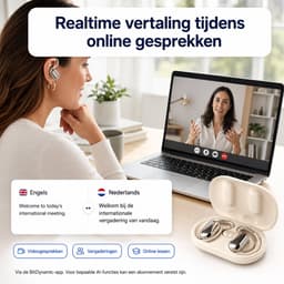 Home & Marker - AI Vertaal Oordopjes - Vertaal Apparaat - Real-time Vertalings oordopjes - 144 Talen & Dialecten - Offline Functie - Draadloze Spraakvertaler voor Reizen & Zakelijk - Bluetooth 5.4 - Zwart - TRANZIO — thumbnail 5