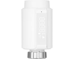 Slimme Thermostaat - Radiatorkraan - Verwarming Regelen - App en Spraakbediening - 100x56.5x56.5 mm - Wit