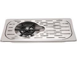 Bekerwasmachine Roestvrijstaal - Glazen Spoeler Keuken - Snel Glazen Reinigen - Hogedruk Waterstralen - 32.8x17.5cm - Zilver
