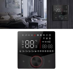 Slimme Thermostaat - Verwarming Thermostaat - Huis Verwarmen - Kleurendisplay Touchscreen - 12.4 mm - Zwart — thumbnail 4
