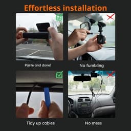 Dual Dashcam - Zwart - 4K Resolutie - Nachtzicht - Voor Auto's — thumbnail 5