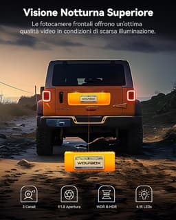 3-kanaals Dashcam - 4K - WiFi en GPS - Nachtzicht - Voor Auto's — thumbnail 4