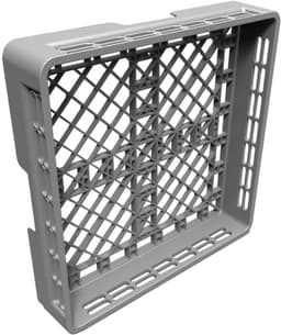 Glazen Mand - Vaatwasmand - Industriële Reiniging - Speciaal Ontwerp - 50 x 50 x 12 cm - Grijs — thumbnail 3