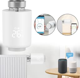 Slimme Thermostaat - Radiatorventiel - Energie Besparen - App Bediening - M30 x 1.5mm - Wit — thumbnail 5