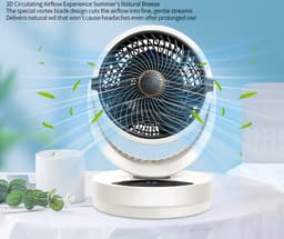 Airco - Mobiele airco - ventilator - fan - aircooler - airco zonder afvoerslang - airconditioning - luchtkoelventilator voor slaapkamer en kantoor - 12H Timer - USB Charging - 6-level adjustment — thumbnail 3