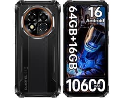 OUKITEL G6 Outdoor Smartphone, 10600mAh, 16GB+64GB, 16MP, IP68 Waterdicht, Android 16, OTG, Dual 4G