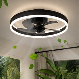 Plafondventilator met LED verlichting - Dimbaar en stille werking - Afstandsbediening inbegrepen — thumbnail 1
