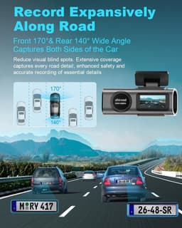 4K Dashcam Voor & Achter – WiFi, 64GB, Nachtzicht & G-Sensor — thumbnail 2