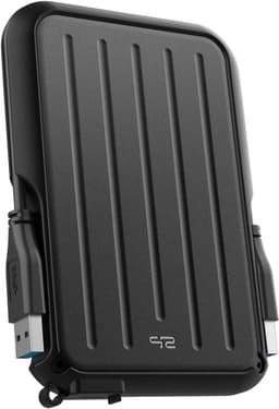 Externe Harde Schijf - Draagbare Opslag Externe SSD - Data Back-up - Militaire Schokbestendigheid - 2 TB - Zwart — thumbnail 1