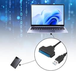 Adapter Kabel - Externe Harde Schijf Kabel - Data Overzetten - UASP Ondersteuning - 20 cm - Zwart — thumbnail 4