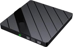 Externe DVD-speler - CD/DVD Brander - Bestanden Branden - 7-in-1 Kaartlezer - USB 3.0 Type-C - Zwart — thumbnail 1