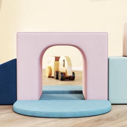 Motoriek voor baby's, 8 stuks, klimspeelgoed, bouwstenen van schuim met afneembare en wasbare fluwelen hoezen, educatief speelgoed voor kleuters en kleuters — thumbnail 4