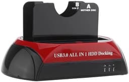 HDD Docking Station - Harddrive Adapter - Data Overzetten - All-in-One Design - 2.5/3.5 Inch - Zwart — thumbnail 2