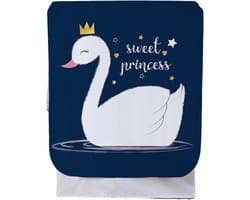 FANSU Wasmachinehoes met Tekenfilm waterdichte stofdichte machinehoes voor voorlader droogkast beschermer zonwerende wasmachinehoes droogtrommelhoes (Zwaan S capaciteit 5 7 kg)