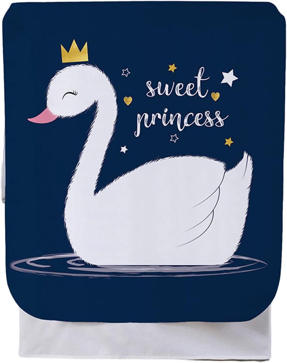 FANSU Wasmachinehoes met Tekenfilm waterdichte stofdichte machinehoes voor voorlader droogkast beschermer zonwerende wasmachinehoes droogtrommelhoes (Zwaan S capaciteit 5 7 kg) — afbeelding 1