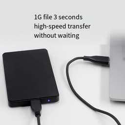 Externe Harde Schijf - Mobiele Opslag - Bestanden Opslaan - Snelle USB 3.0 - 750GB Capaciteit - Zwart — thumbnail 4