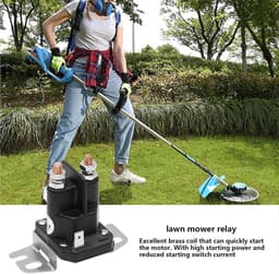 Grasmaaier Relais - Start Solenoïde - Motor Starten - Stevig ABS Materiaal - 6x6x8cm - Zwart — thumbnail 3