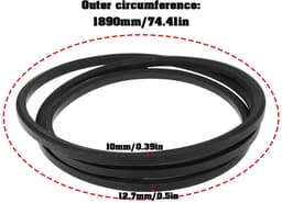 Dailygoods - Grasmaaier V-riem 1-8236 2-2252 voor Snapper 7-14 Serie 25 Inch — thumbnail 2