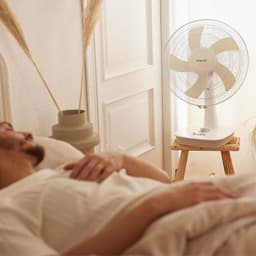 Tafelventilator - Grote ventilator - Ruimte Koelen - Koperen Motor - 40 cm Diameter - Wit — thumbnail 3