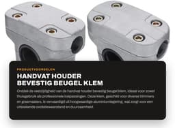 Dailygoods - Handvat Houder Bevestig Beugel Klem - 26mm - Aluminiumlegering - Anti-roest - Geschikt voor Strimmer Trimmer Grasmaaier - 26mm — thumbnail 1