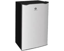 Koelkast met vriesvak - Kleine koelkast - Compact koelen - Energiezuinig model - 92 Liter - Grijs