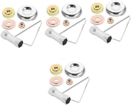 Grasmaaier Schijven Set - Onkruidverwijderaar Accessoires - Gazon Onderhoud - Duurzaam IJzer Koper - 4 Stuks - Grijs — thumbnail 1