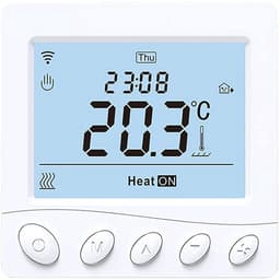 Slimme Thermostaat - Verwarming Regelaar - Energiebesparing - Wekelijks Programmeerbaar - Type 2 - Wit — thumbnail 1