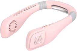 Nekventilator airconditioner, nekventilator draagbare ventilator om de nek | Handsfree nekventilator voor persoonlijke koeling, lezen, sporten, werken, kamperen, wandelen, vissen - roze — thumbnail 1