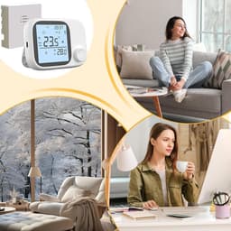 Intelligente thermostaat - Wifi thermostaat slimme - Comfort thuis regelen - App en spraakbesturing — thumbnail 5