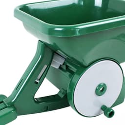 Grasstrooier - Zaaimachine Bemester - Gazon Onderhoud - Verstelbaar Handvat Slinger - 3 Liter - Groen — thumbnail 4