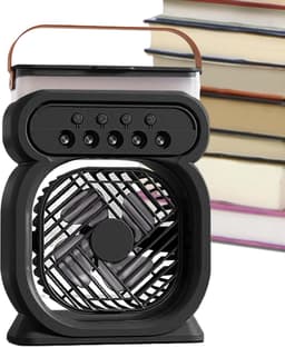 Mist ventilator - draagbare ventilator met mist,Draagbare heer Koeling Desktop Fan - USB Stille USB Luchtkoeler Luchtbevochtiger met 3 snelheden, koele gadgets voor — thumbnail 1