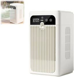 KZQ Draagbare Airco met Mistfunctuie, 3-in-1 Verdampingskoeler met 500 ml Watertank, Stille 20 dB Oplaadbare Mini Fan voor Bureau Slaapkamer Kantoor Camping — thumbnail 1