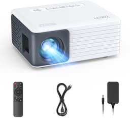 Yoton Y3 Mini Beamer - 7500 Lumen - 20000+ Uur - Compatibel met HDMI, USB, AV, Laptop, Smartphone - Wit en Zwart — thumbnail 1