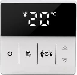 Slimme WIFI Thermostaat - App Gestuurd - Comfort Thuis - Spraakbediening - 90-240V - Zwart Wit — thumbnail 1