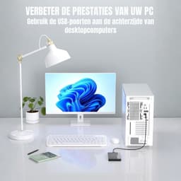 QORA® SSD Externe Harde QORAijven - SSD Externe Harde QORAijf - Zwart - 14cm x 9cm x 3cm — thumbnail 5