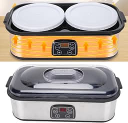 SnelShoppen - Digitale Yoghurtmaker 2L met Automatische Temperatuurregeling, Timer tot 48 Uur, Multifunctionele Keukenmachine voor Yoghurt, Jam en IJs — thumbnail 2