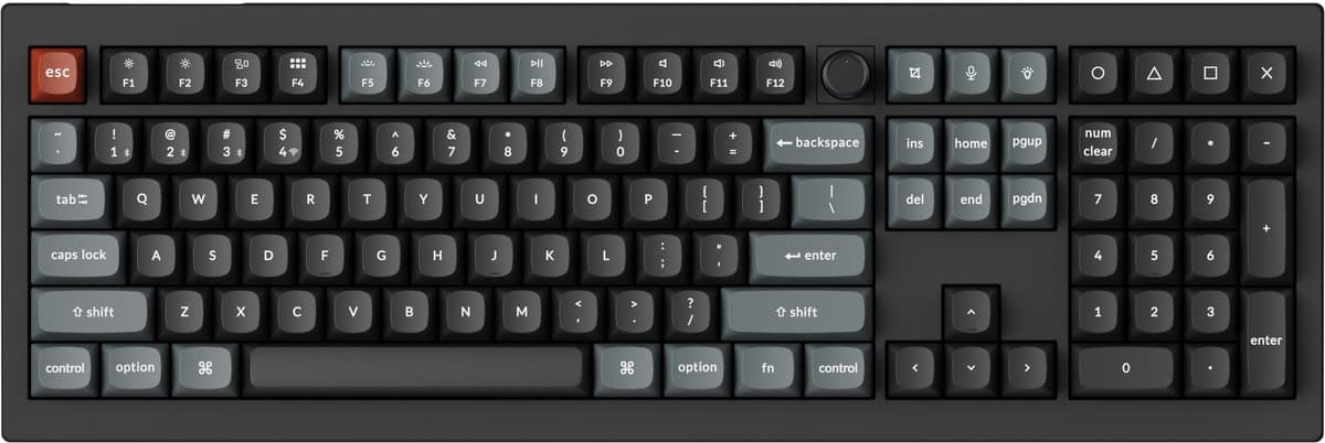Keychron V6 Ultra - Mechanisch Toetsenbord - Draadloos - US Qwerty - 100% - Bruine Switch - Zwart — afbeelding 1