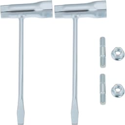 SnelShoppen - 2 sets Grasmaaier Moersleutel Schroef Kit voor Chinese Kettingzagen 4500 5200 5800 45Cc 52Cc 58Cc MT-9999 - Duurzaam Metaal voor Eenvoud — thumbnail 1