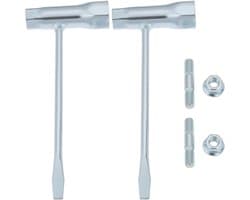SnelShoppen - 2 sets Grasmaaier Moersleutel Schroef Kit voor Chinese Kettingzagen 4500 5200 5800 45Cc 52Cc 58Cc MT-9999 - Duurzaam Metaal voor Eenvoud