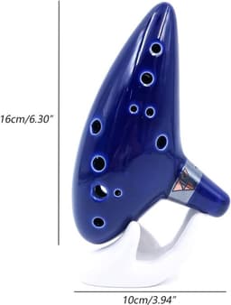 Dailygoody - Ocarina - 12-gaats - Unieke klankbeleving - Blauw — thumbnail 2